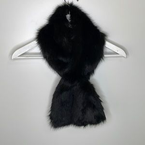 Faux Fur Neck Wrap Black One Size